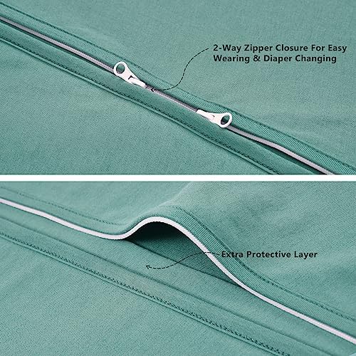 TILLYOU Saco de dormir de algodón orgánico 0.5tog – Manta sin mangas para bebé, diseño suave y seguro para una experiencia de sueño acogedora,