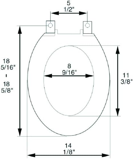 2F1E0-00 – Asiento de inodoro alargado, color blanco