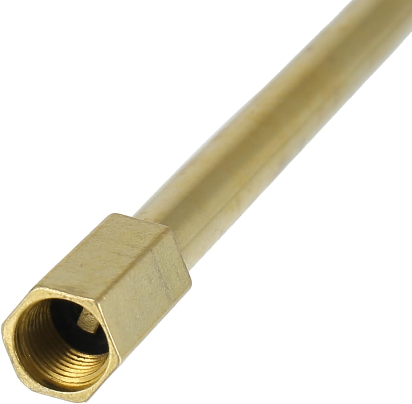 X AUTOHAUX Adaptador de extensión de válvula de neumático automático de latón de 3.937 in3.94 pulgadas de largo, extensor de vástago de neumático de
