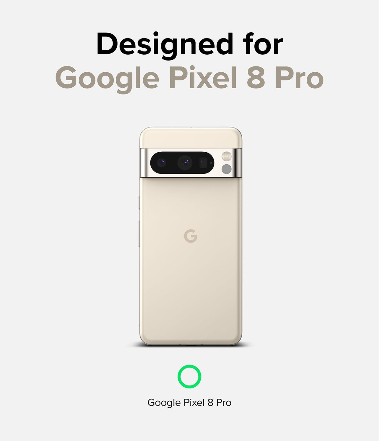 Ringke Fusion – Funda compatible con Google Pixel 8 Pro transparente mate + vidrio compatible con Google Pixel 8 Pro
