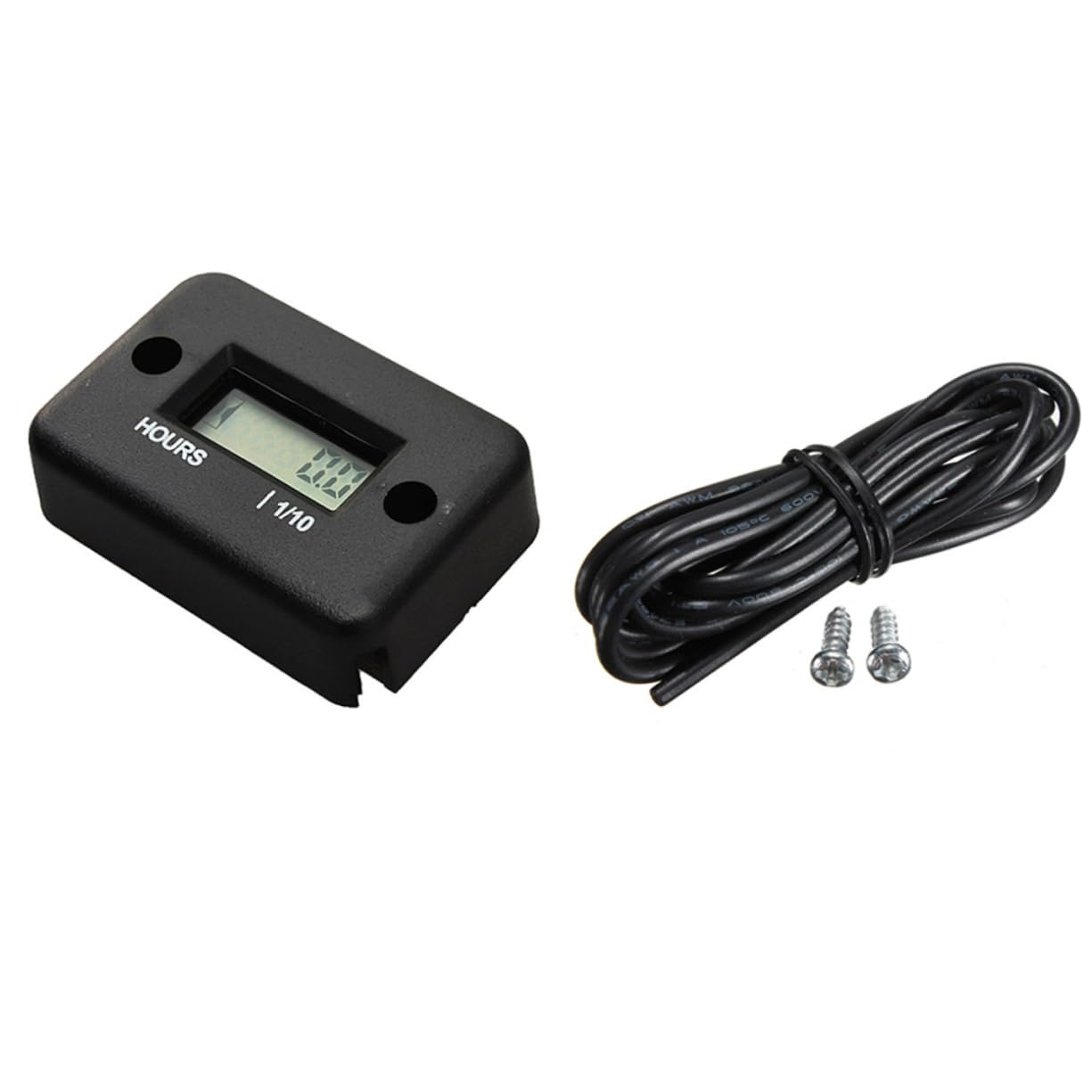 SUPVOX 3 Pcs Digital Tachometer Motorcycle Digital Tach Hour Meter Engine Tachometer Timer LCD