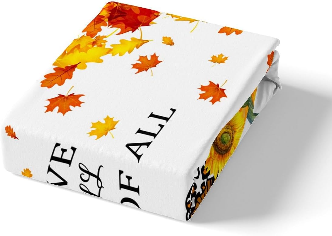 Manfei Juego de funda de edredón de otoño tamaño matrimonial, juego de ropa de cama de 3 piezas para niños y niñas, decoración de dormitorio de