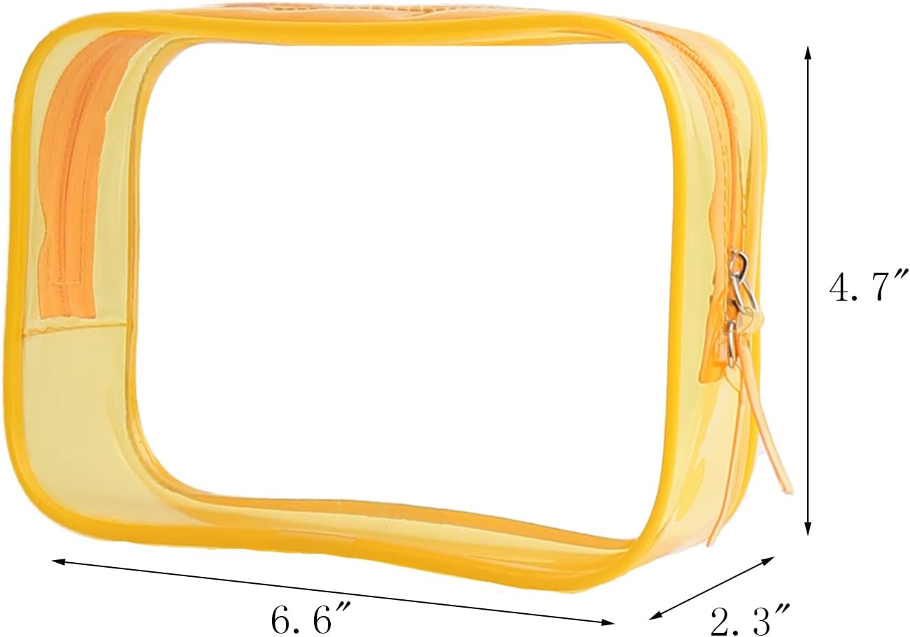 Bolsas de viaje transparentes para artículos de tocador, bolsa de aseo transparente ligera, bolsa de cosméticos TSA transparente multiusos para