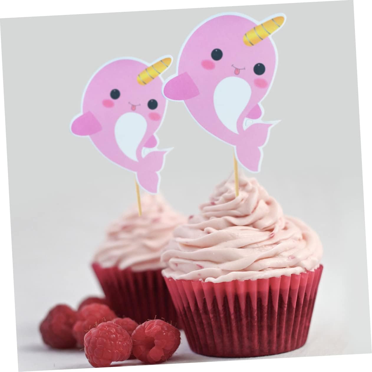 Alasum 18 Pcs Sea Cake Decoration Nautical Cupcake Picks Ocean Theme Birthday Party Decoration Beach Cupcake Topper Whale Decor Whale Cake