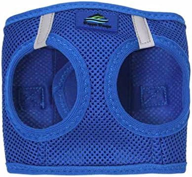 DOGGIE DESIGN Arnés reflectante sin estrangulamiento para paso en ultra arnés Royal Blue American River (XS)
