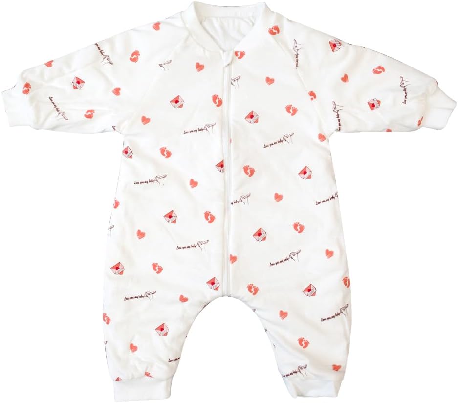 Baby Sleep Sack Toddler Sleep Bag with Feet 1.5tog Autumn Winter Swaddle Wearable Blanket Nightgowns