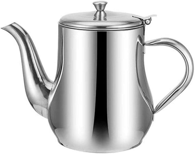 Colador de aceite, 1 olla de aceite de acero inoxidable, recipiente de almacenamiento de aceite de acero inoxidable para cocina, colador de grasa de