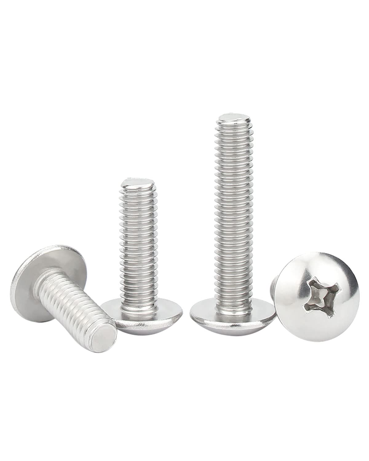 Tornillos de cabeza Phillips de 38 pulgadas, tornillos de acero inoxidable 304, 100 unidades
