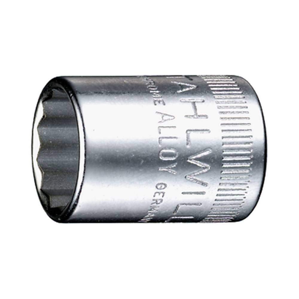 Stahlwille 01030008 – Enchufe bihexagonal de 0.315in #40D, unidad de 14 pulgada, 12 puntos, acero de alto rendimiento, chapado en cromo, DIN 3124,