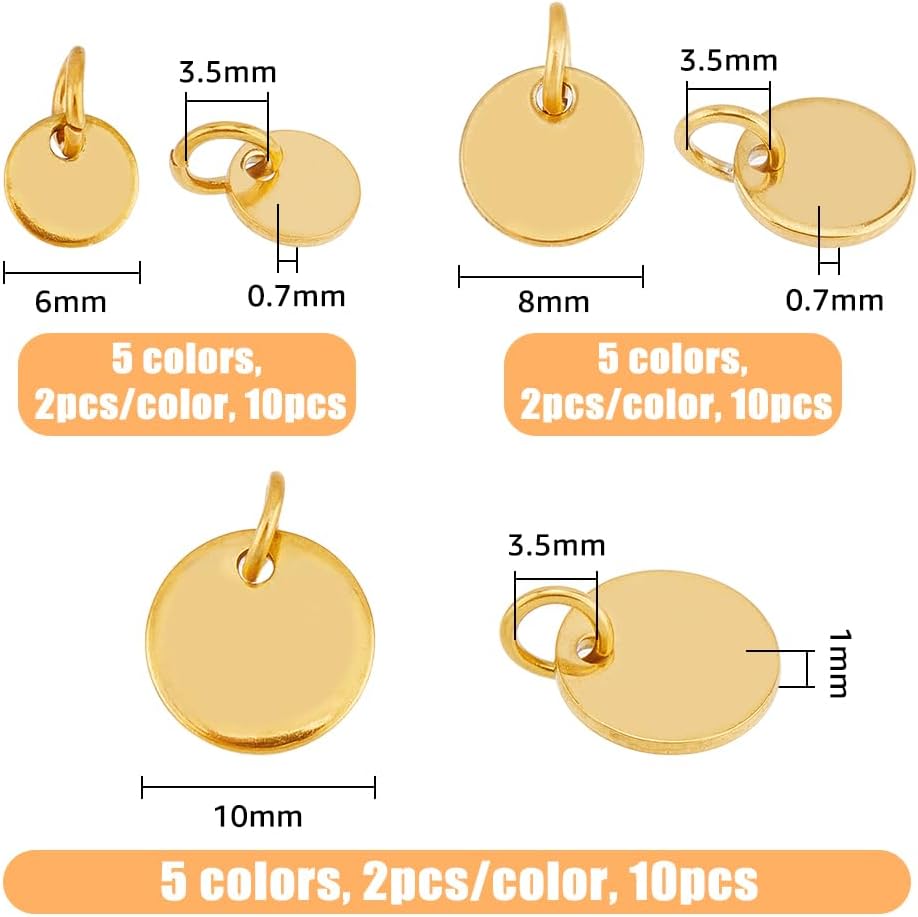 SUPERFINDINGS Colgantes de etiqueta de palabra con mensaje de estampado en blanco 304 de acero inoxidable para pulseras de bricolaje, collares,