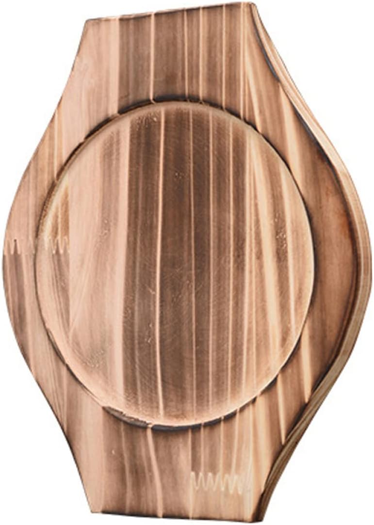BESTonZON Bandeja decorativa, bandeja decorativa, soporte de escritorio, 2 piezas de salvamanteles de madera para cuenco base de madera, cuenco