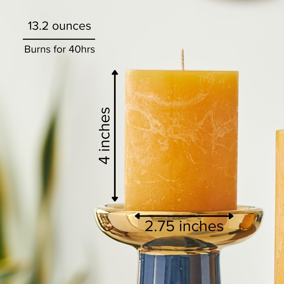 Simply Soson Juego de 3 velas perfumadas con leche con especias de calabaza de 3 x 4 pulgadas, fragancia PSL para otoño y otoño, decoración de