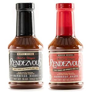 Charlie Vergos Rendezvous – Paquete combinado de salsa barbacoa original y picante (1 libra 2 oz (510 g) cada uno) Charlie Vergos Rendezvous – Paquete combinado de salsa barbacoa original y picante (1 libra 2 oz (510 g) cada uno)