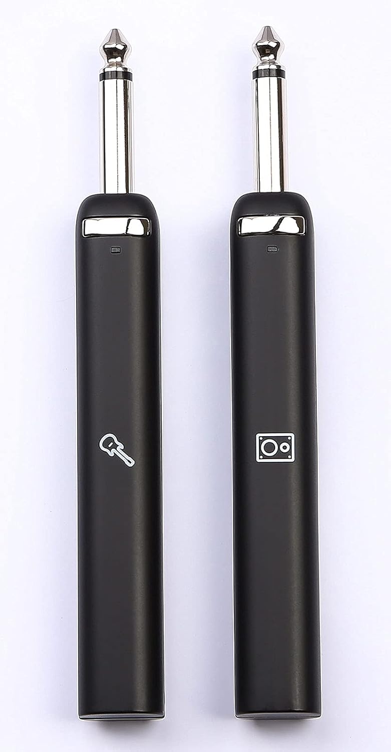 BrianFay Sistema de instrumentos inalámbricos, funda de carga recargable que puede durar 30 horas, receptor transmisor de banda UHF para