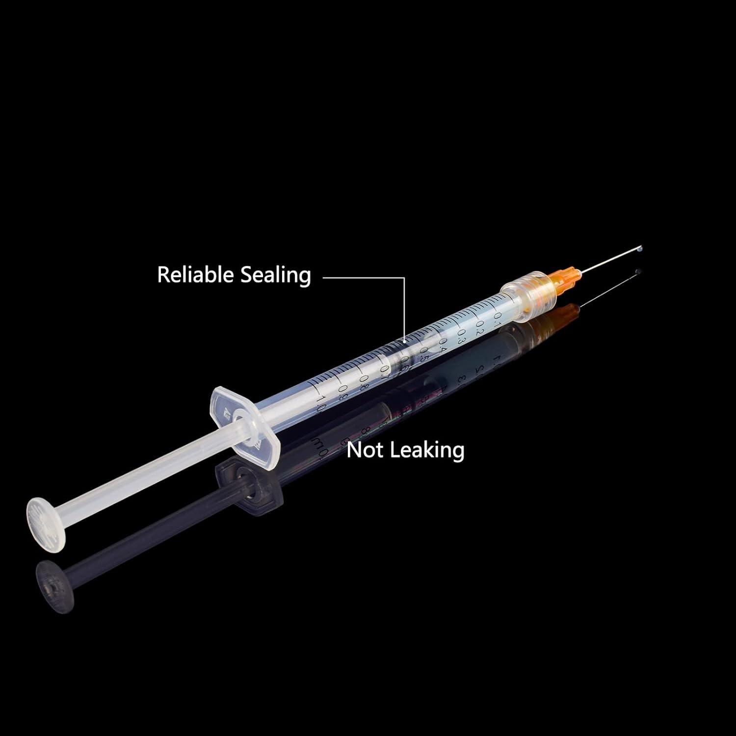 Jeringa de 1 ccml con aguja de 0.88 oz de 1 pulgada, para laboratorios científicos, industrial, medición de líquidos, dispensación, paquete de 20