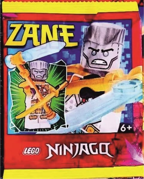 LEGO Ninjago cristalizado minigura dorada de Zane con arma de hielo