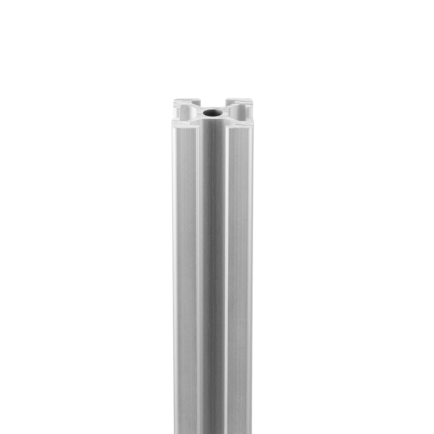 4 piezas de 9.843in 2020 plata con ranura en T perfil de aluminio anodizado estándar europeo guía marco para bricolaje, impresora 3D y máquina CNC