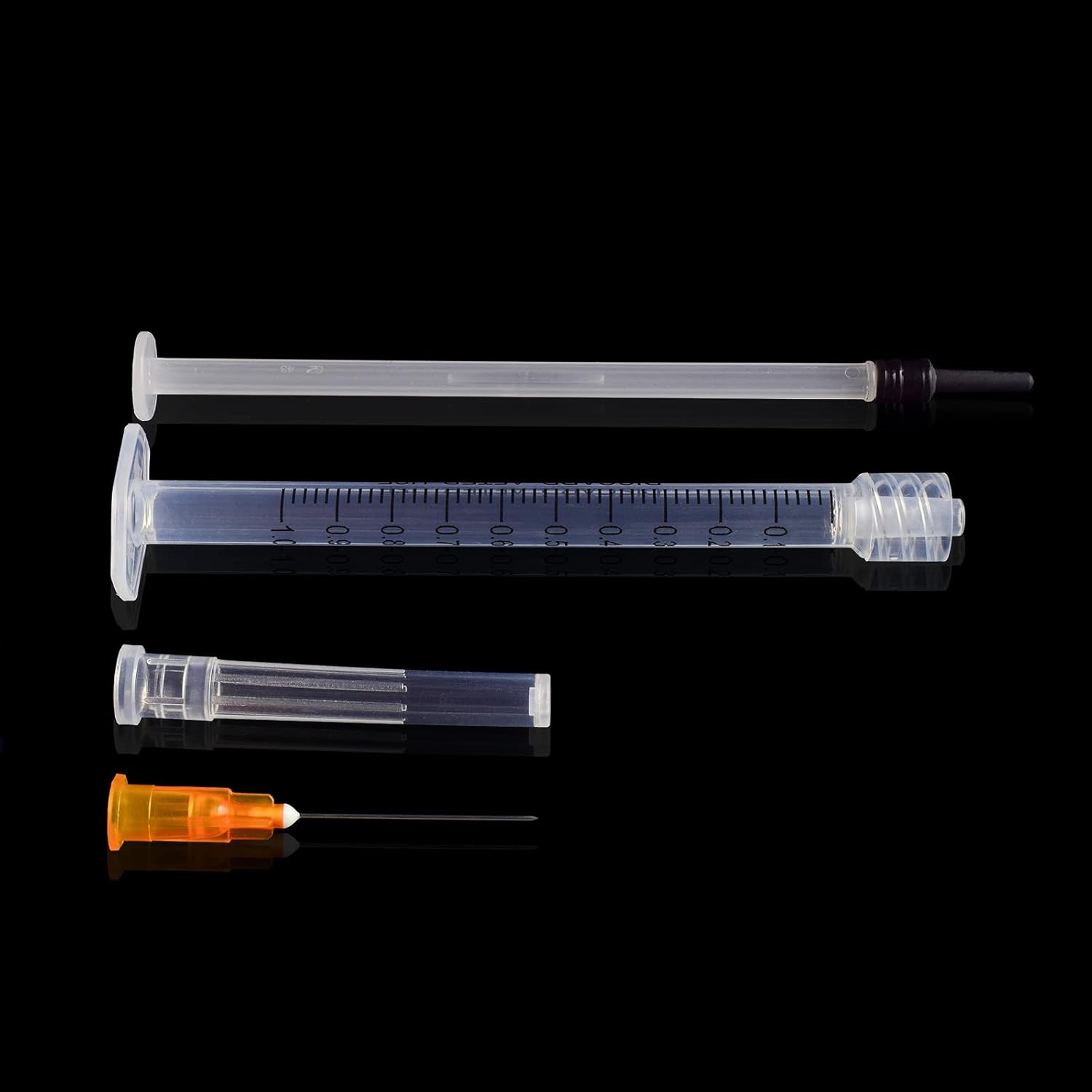 Jeringa de 1 ccml con aguja de 0.88 oz de 1 pulgada, para laboratorios científicos, industrial, medición de líquidos, dispensación, paquete de 20