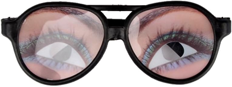 TOYANDONA Divertidos gafas de disfraz de ojos para Halloween, accesorio de fiesta del día de los tontos, 8 piezas (patrón aleatorio)