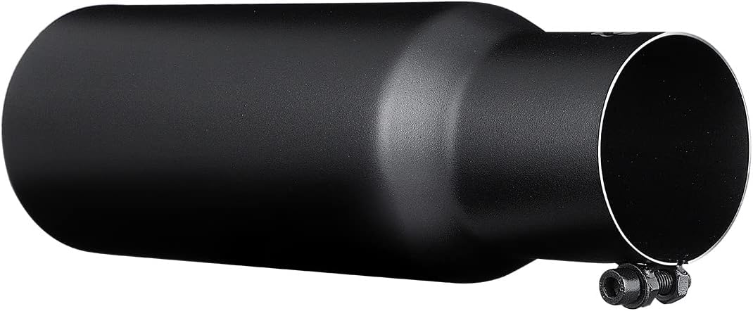 Punta de escape negra, diseño de perno de entrada de 3 pulgadas, acero inoxidable recubierto de negro, puntas de silenciador de 3 pulgadas de