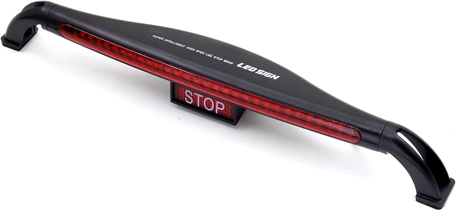Ygmylandbb Tercera luz de freno LED, tercera luz trasera de freno de montaje alto, barra de luz roja universal para remolque, para automóvil, SUV,