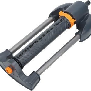 Fydun Aspersor de jardín de 20 agujeros con base de metal, rociador oscilante giratorio para césped, ángulo Sp, 20 agujeros, para jardín, metal para Fydun Aspersor de jardín de 20 agujeros con base de metal, rociador oscilante giratorio para césped, ángulo Sp, 20 agujeros, para jardín, metal para