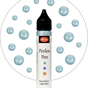 Viva Decor Bolígrafo de perlas de 0.8 fl oz, azul claro Viva Decor Bolígrafo de perlas de 0.8 fl oz, azul claro