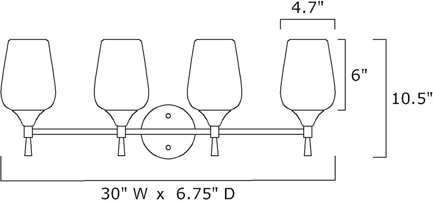Edvivi Lámpara de tocador de baño de 4 luces, color negro mate clásico con pantalla de vidrio transparente, lámpara de pared para espejos,