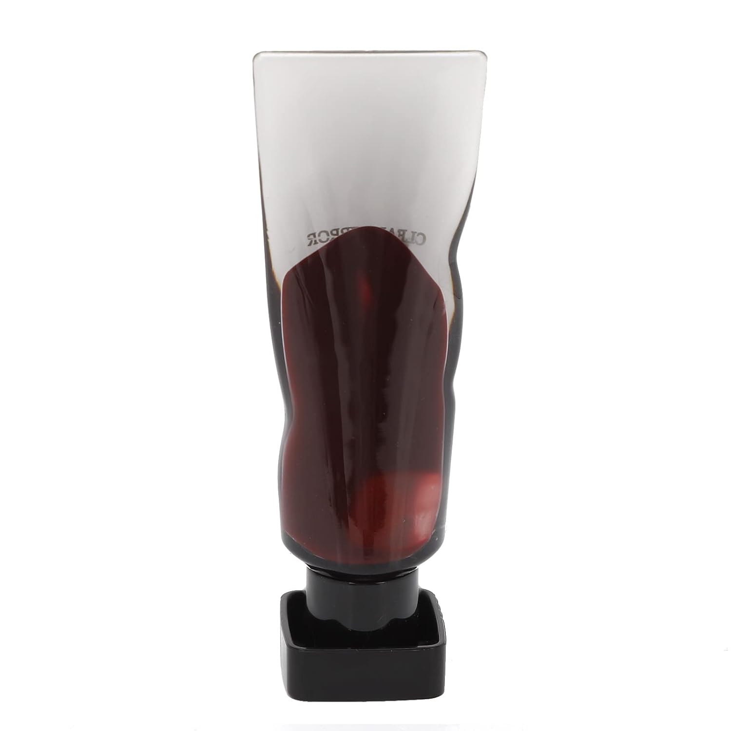 Yinhing Brillo de labios de espejo transparente, esmalte de labios negro en capas, espejo transparente de larga duración, estilo elegante, brillo de