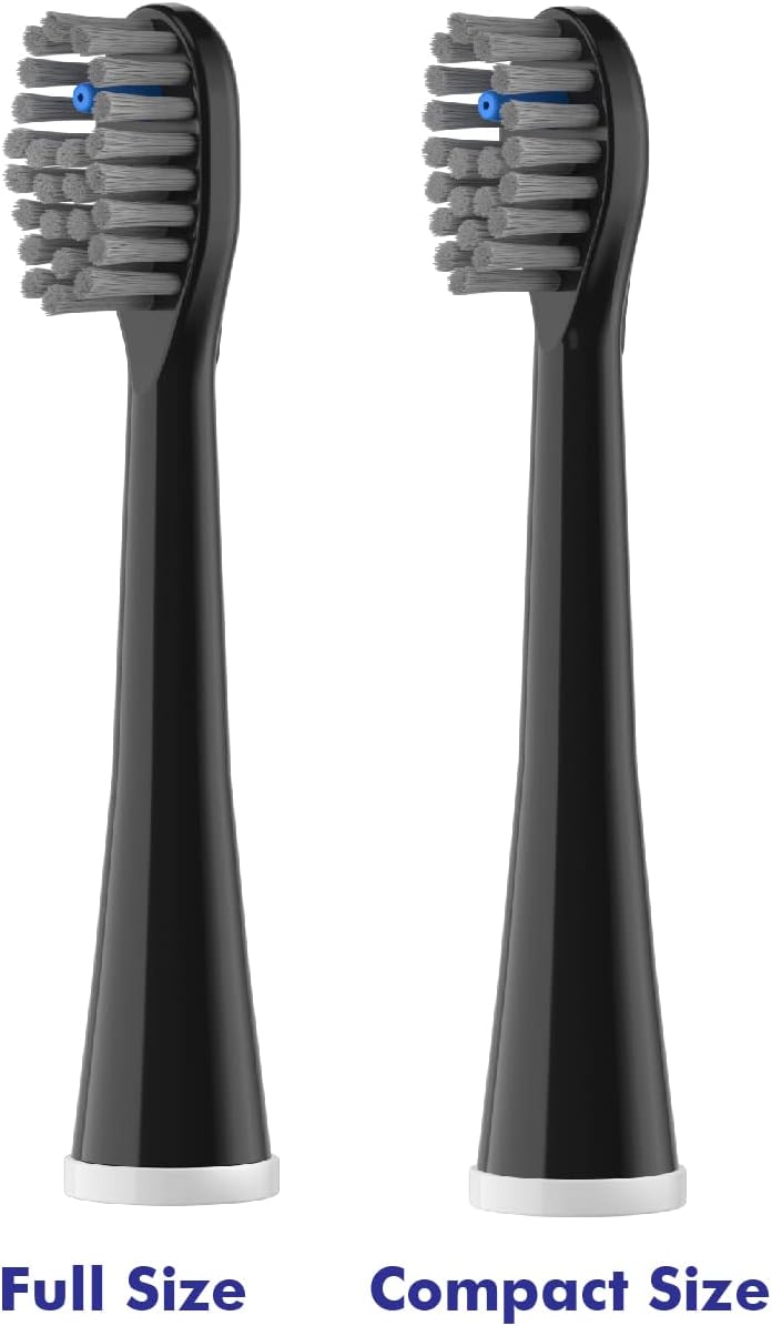 Repuesto de cabezal de cepillo de dientes con hilo dental, 3 unidades, compatible con Water-pik Sonic Fusion  2.0 SF-01, SF-02, SF03 y SF-04 (negro,