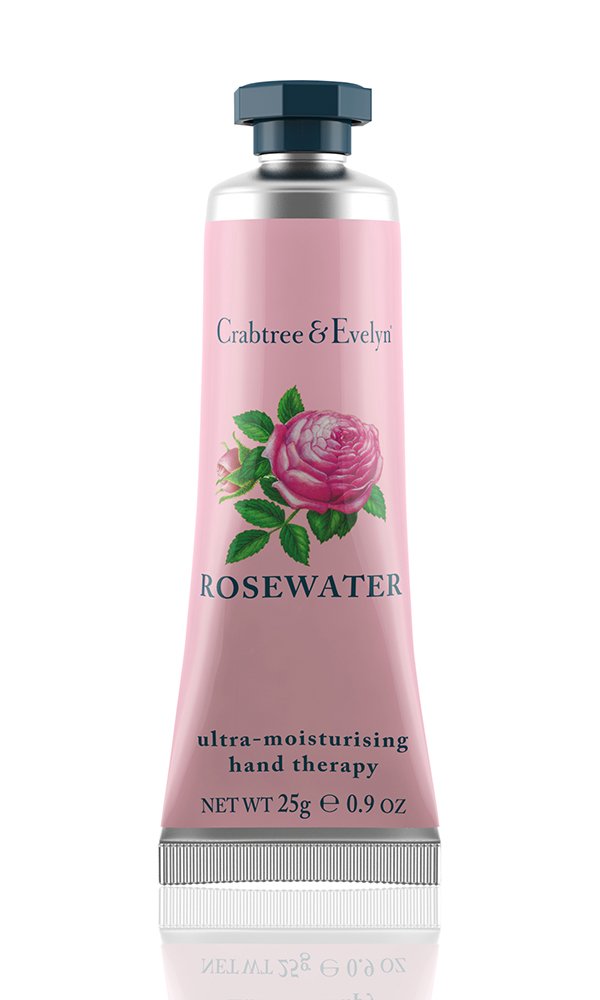 Crabtree & Evelyn terapia de manos de agua de rosas ultra hidratante, 0.9oz