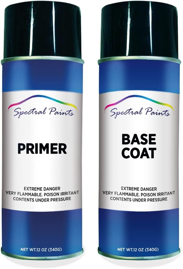 Spectral Paints Compatible con Chrysler EBL Modern Blue Pearl – imprimación en aerosol y pintura en aerosol para retoque
