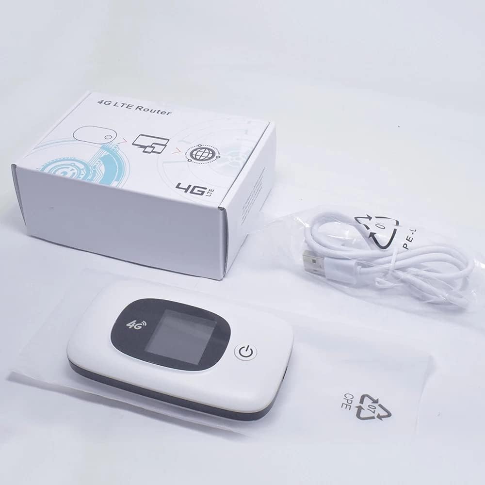 Enrutador WiFi móvil 4G LTE con ranura para tarjeta SIM para viajes, dispositivos de punto de acceso WiFi portátil desbloqueado para viajes,