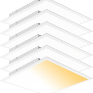CycevSun Luz LED de pantalla plana de 2 x 2, luz de techo abatible 3000K 4000K 5000K 3 temperaturas de color seleccionables y 0-10 V regulable, CycevSun Luz LED de pantalla plana de 2 x 2, luz de techo abatible 3000K 4000K 5000K 3 temperaturas de color seleccionables y 0-10 V regulable,