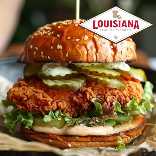 Louisiana Fish Fry – Rebozado de pollo sazonado de 9 onzas (paquete de 2)  Auténtico pollo frito del sur  Lleva el sabor de Louisiana a casa