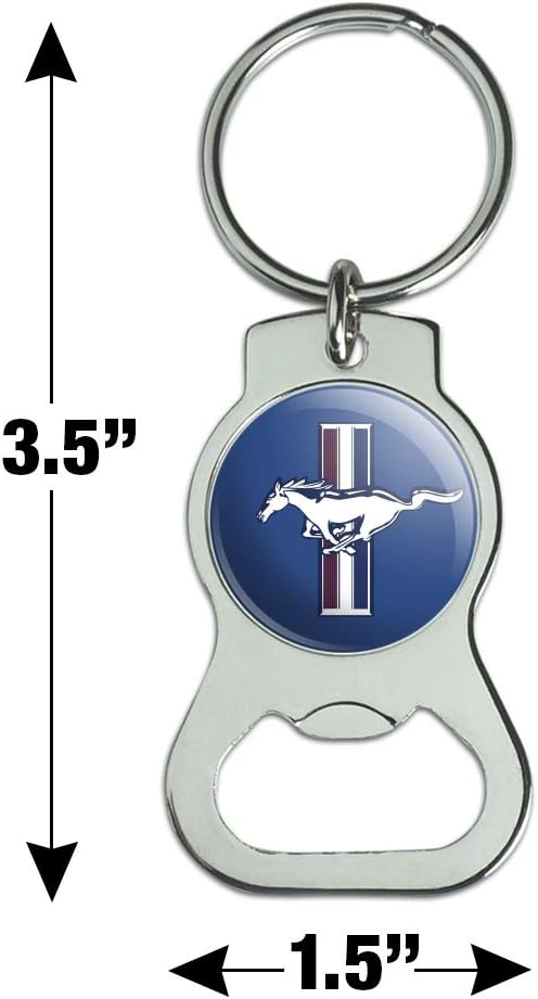 GRAPHICS & MORE Llavero con logotipo Ford Mustang con abrebotellas