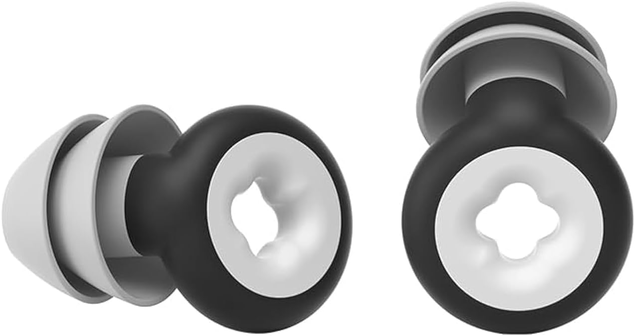 Tapones para los oídos para dormir, tapones para los oídos con cancelación de ruido reducen el ruido a través del diseño del material (negro)