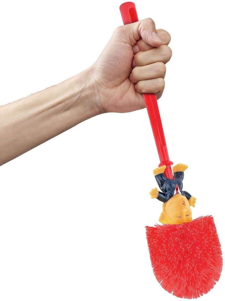 Fairly Odd Novelties Donald Trump – Escobilla para inodoro, diseño de elefante, regalo político, color rojo