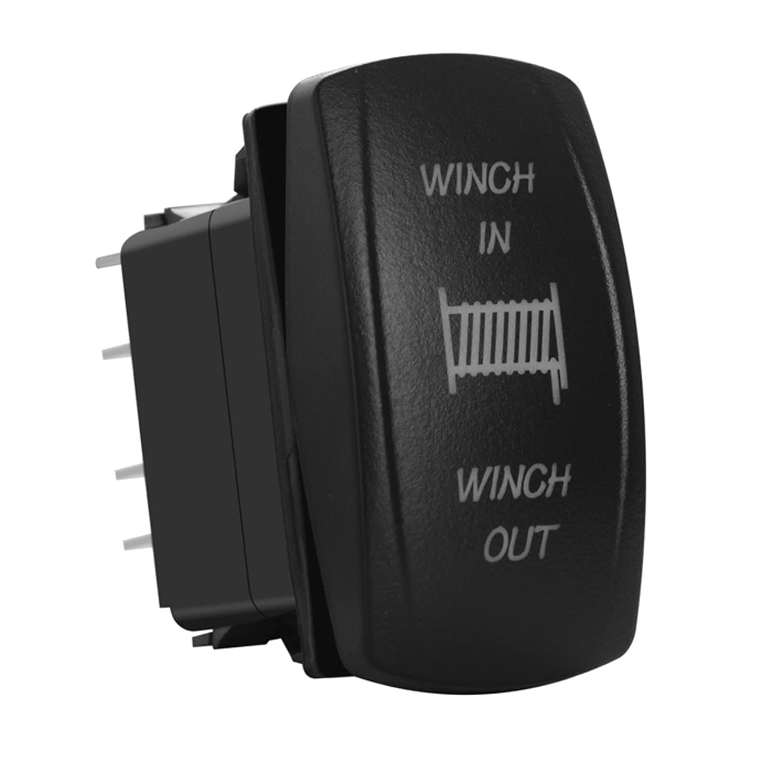 Interruptor basculante momentáneo de cabrestante LED verde de 12 V 24 V, 7 pines (encendido), apagado (encendido), encendidoapagado, interruptor