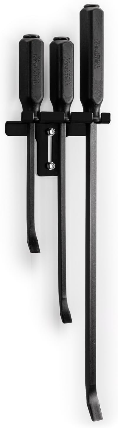 TEKTON Juego de barra de palanca con mango de extremo en ángulo con colgador de pared, 3 piezas (12, 17, 25 pulgadas)  LSQ96501