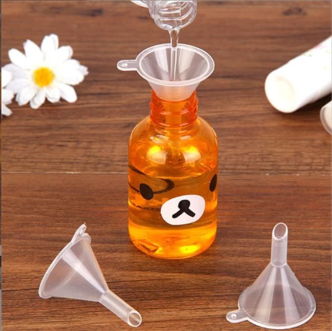 Embudo de cocina Embudo de plástico para llenar botellas, conservas y cocinar (juego de 3 piezas de tamaño pequeño)