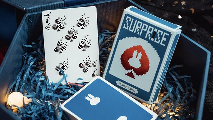 MJM Surprise Deck V5 (azul) naipes por Bacon Playing Card Company
