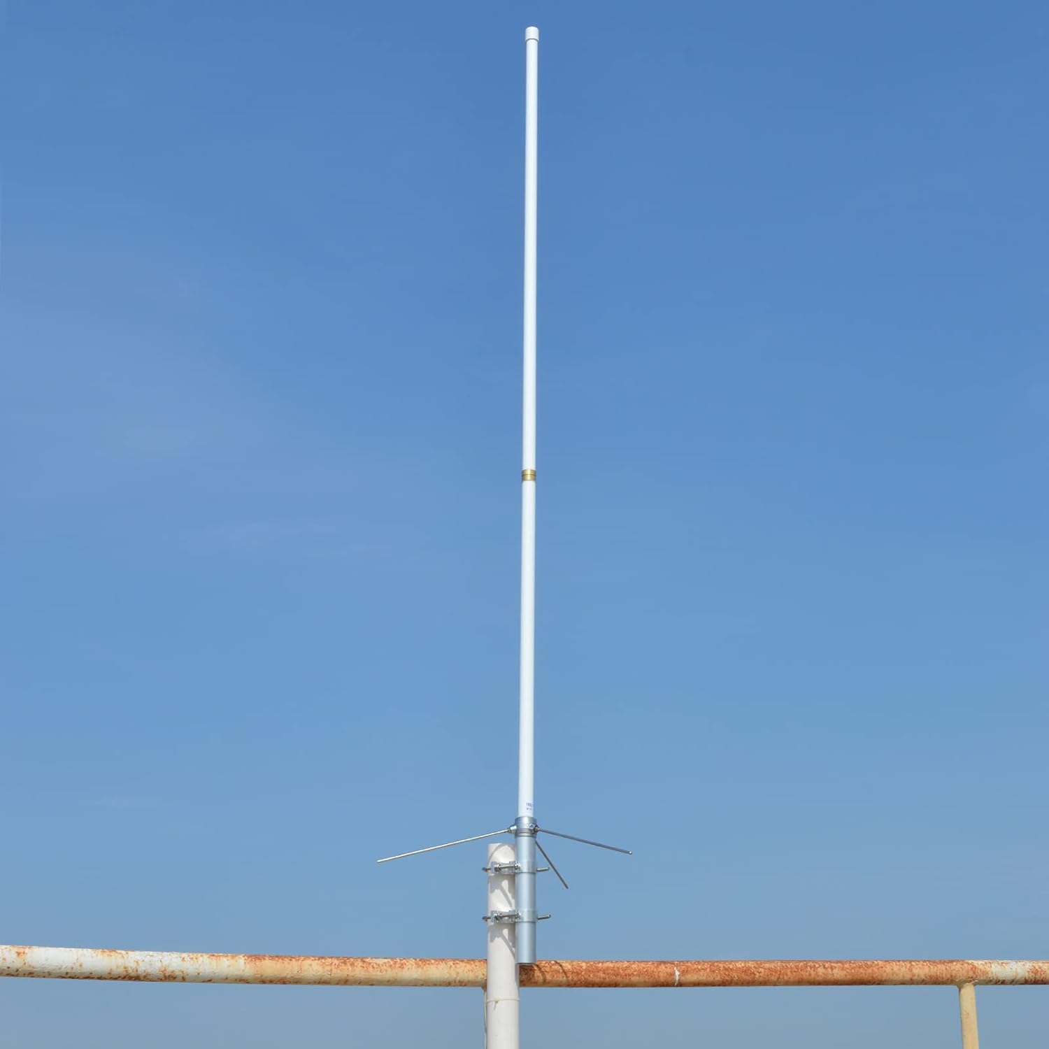 UAYESOK Antena base GMRS de fibra de vidrio (462-467 MHZ), 7.2dBi de alta ganancia UHF GMRS repetidor antena amplificador de señal para BTECH