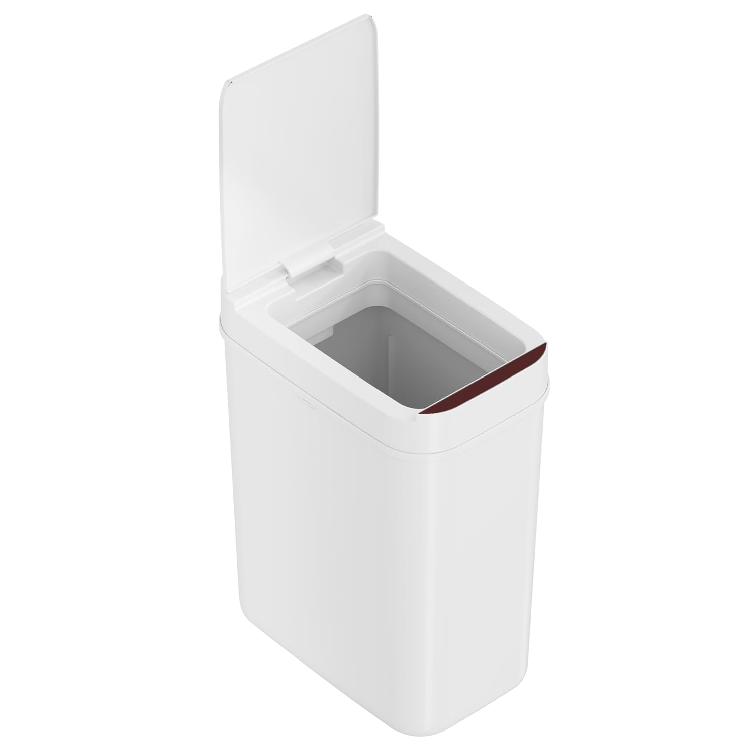 iTouchless Cubo de basura para baño con sensor de 3 galones, pequeño cubo de basura automático sin contacto delgado con tapa, cesta de basura