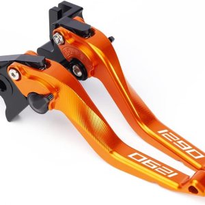 Palancas de embrague de freno corto para motocicleta compatibles con KTM 1290 Super Duke R 2014-2020  Palancas delanteras más cortas, manijas 1290 Palancas de embrague de freno corto para motocicleta compatibles con KTM 1290 Super Duke R 2014-2020  Palancas delanteras más cortas, manijas 1290