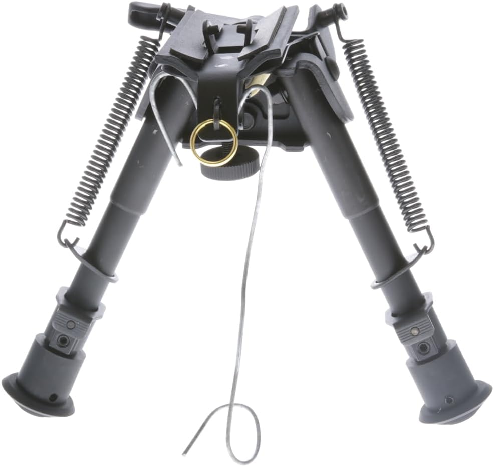 TRUGLO Tac Pod All-Metal Adjustable Lightweight Versatile Durable Portable Rifle Bipod for Bench or Prone Shooting – Base Style & Leg Length Options