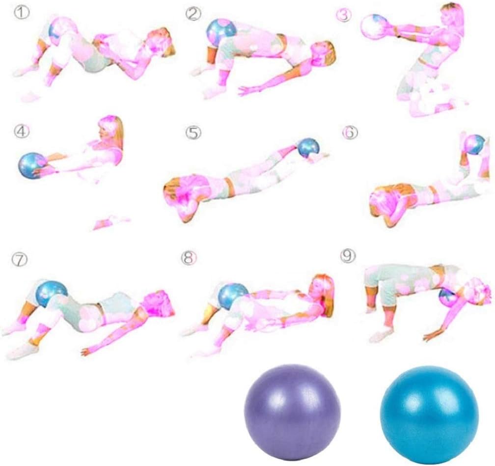 CARDALLTRY Mini pelota de ejercicio de 9 pulgadas, pelota dobladora para estabilidad, barra de pilates, yoga, entrenamiento central y terapia