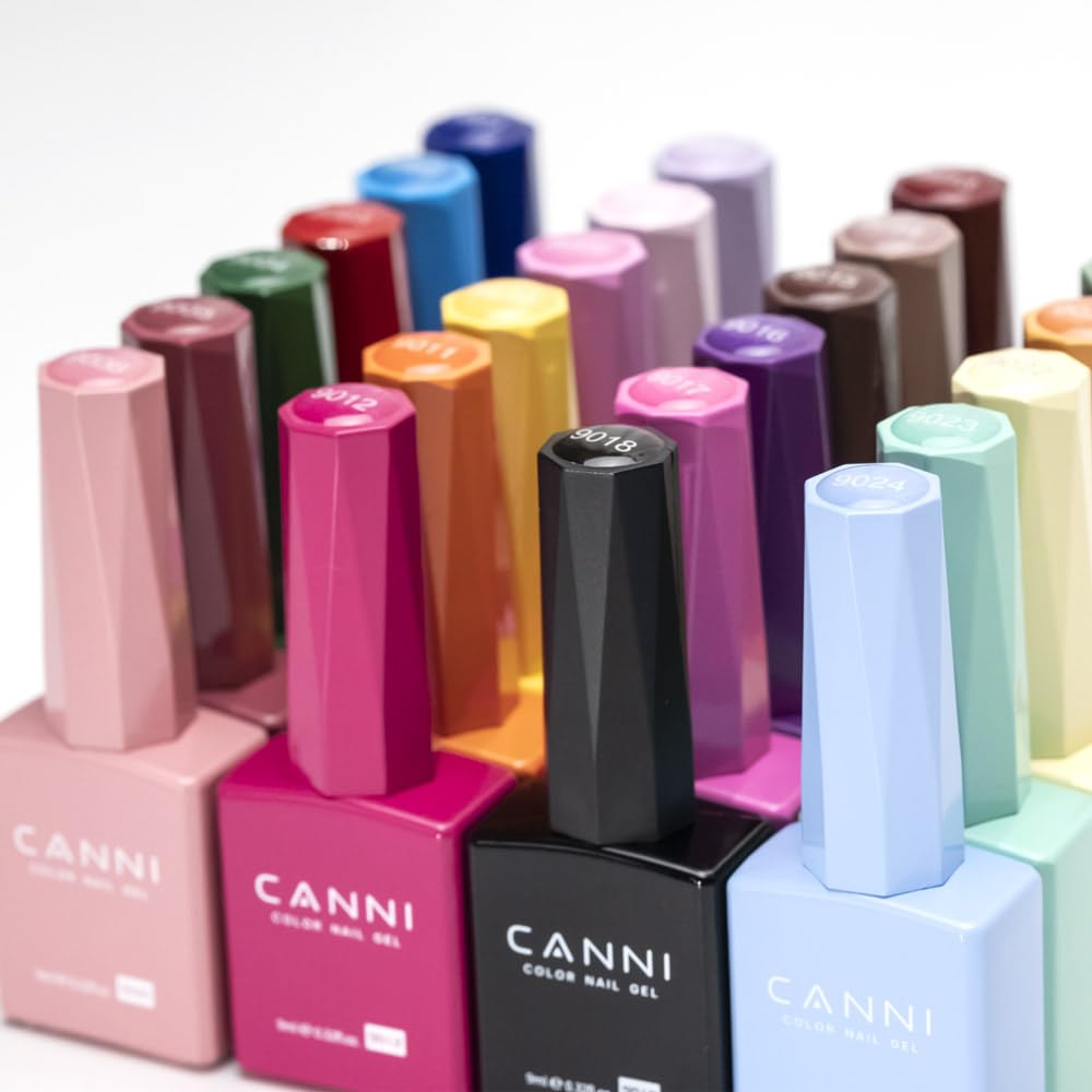 CANNI Juego de 2 esmaltes de uñas de gel blanco y negro sin hema, kit de esmalte de gel blanco y negro, kit de manicura de gel de uñas LED para