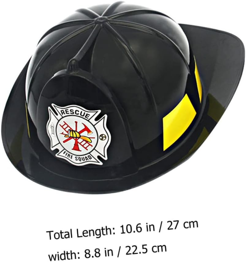 Toyvian Casco de bombero, casco de seguridad para niños, camión de bomberos, 2 unidades, sombrero de bombero, sombrero de bombero, disfraz de casco
