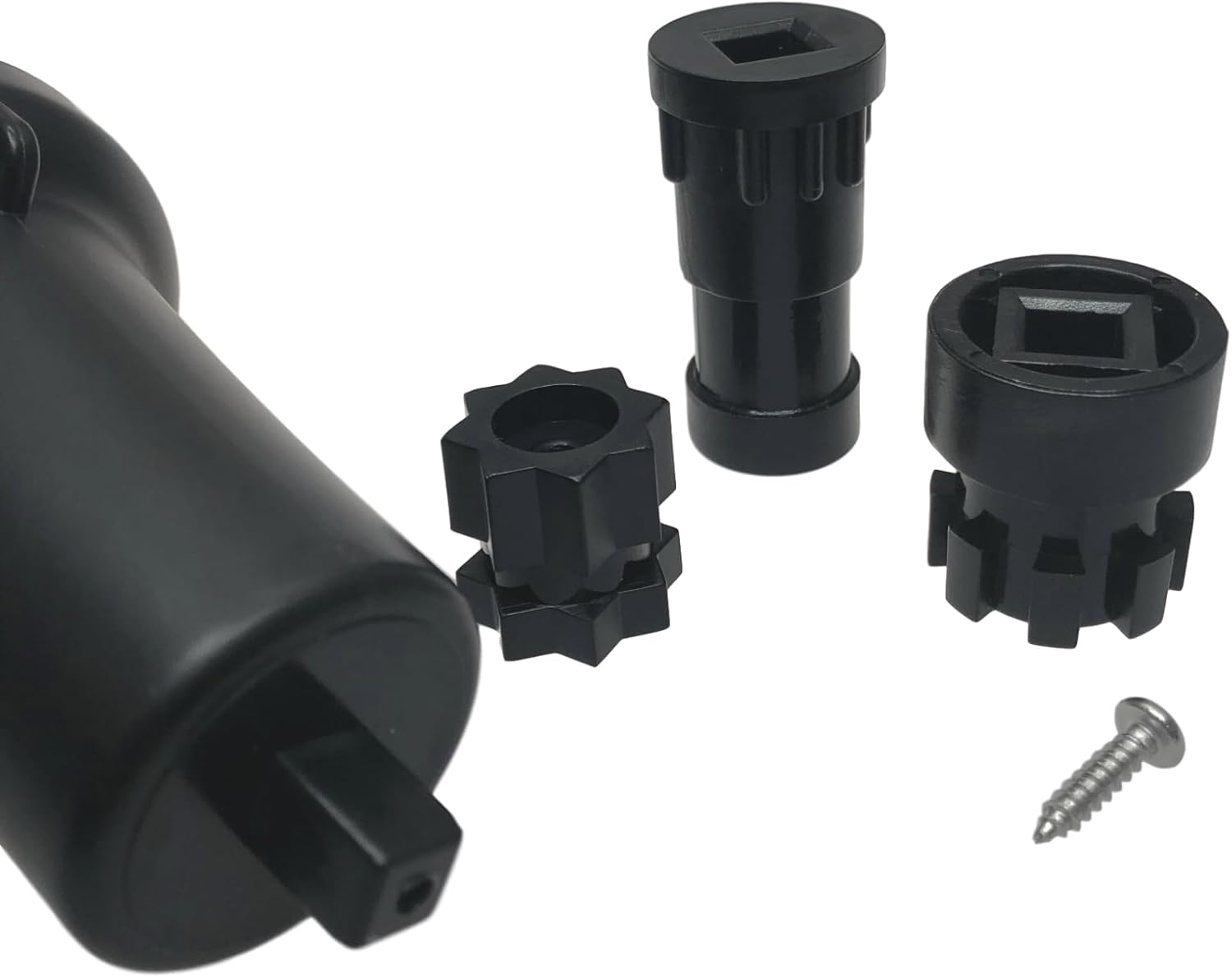 Pactrade Marine Luz de navegación de carcasa negra LED 3 AA funciona con pilas verde y rojo con adaptador barco inflable sin base adhesiva de